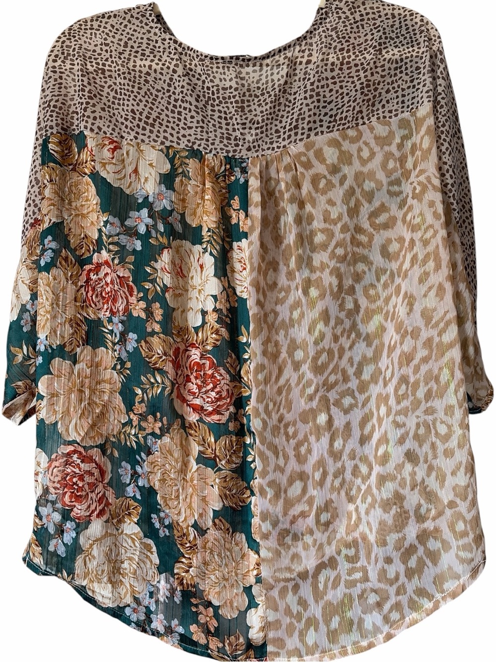 UMGEE chiffon shimmer wrap top - Picture 5 of 9